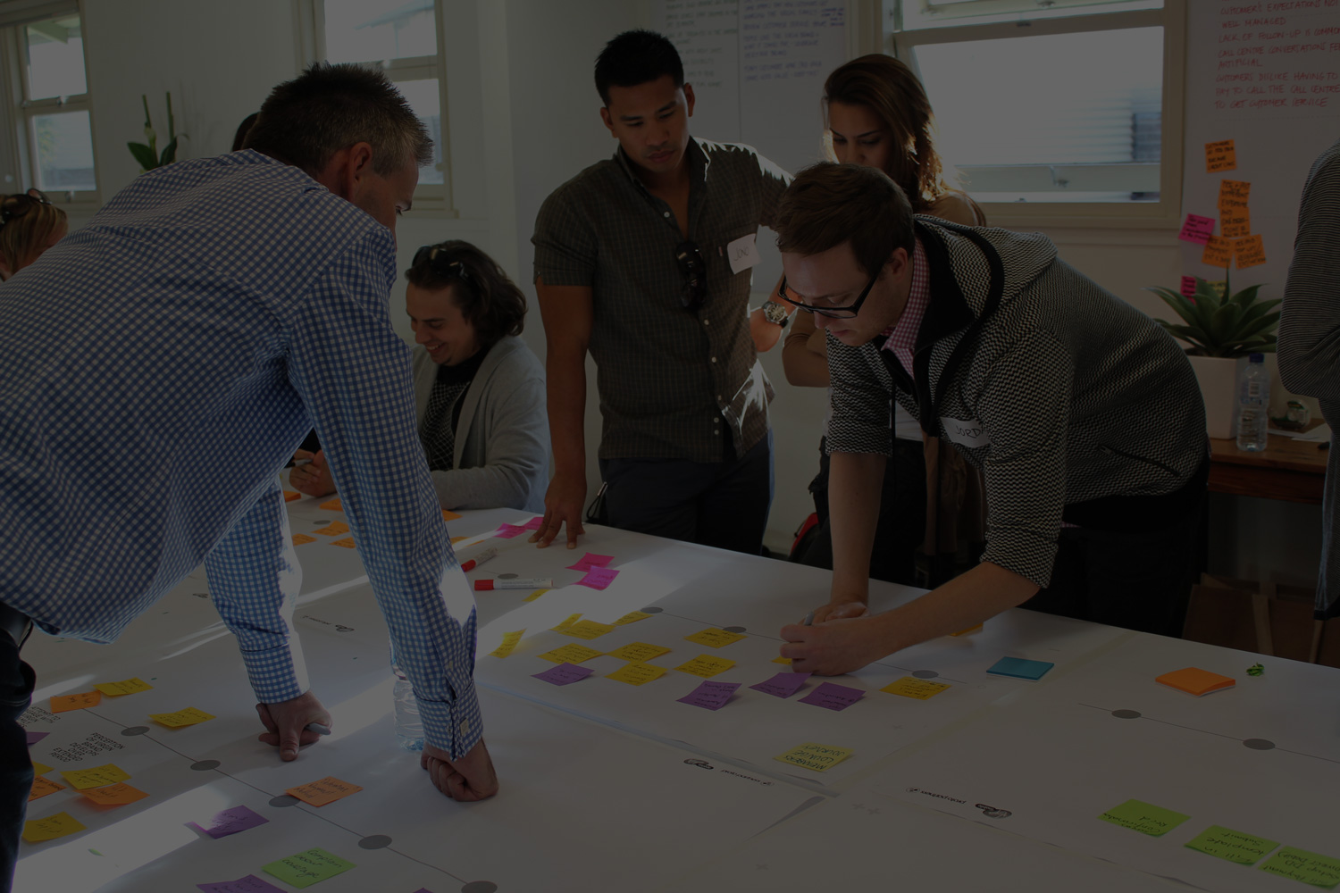 Workshop session for customer experience planning