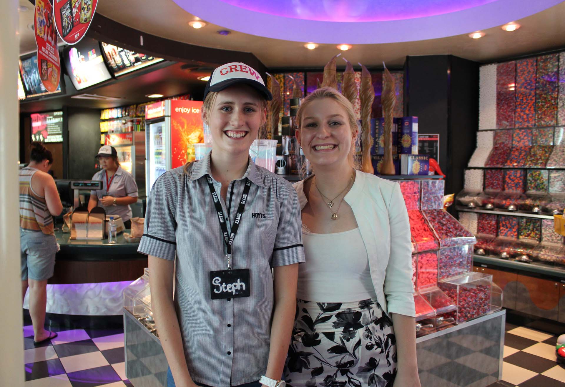Two Hoyts customer service representatives
