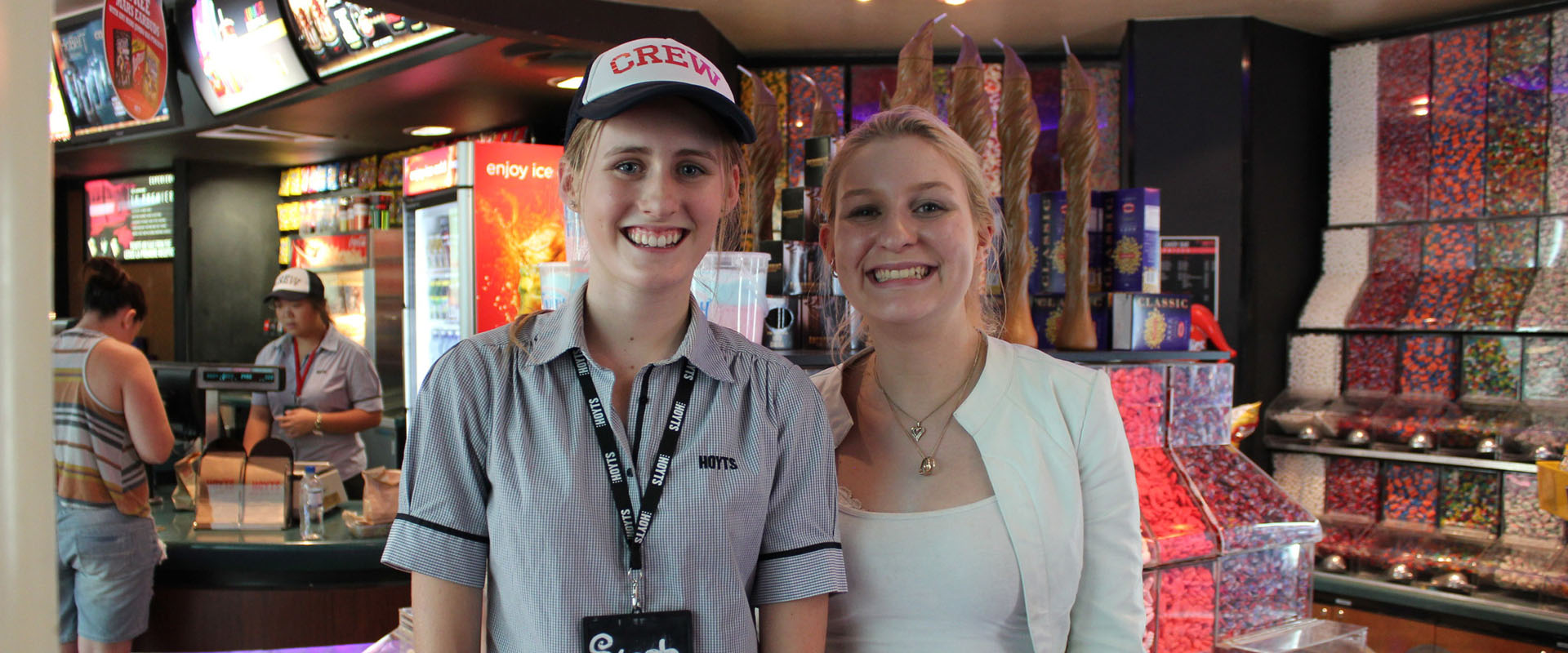 Two Hoyts customer service representatives