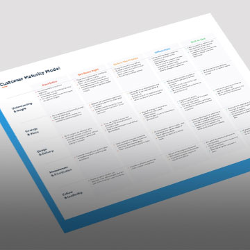 customer led maturity model